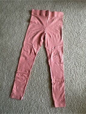 Forever 21 Slim Ribbed Leggings - Dusty Rose